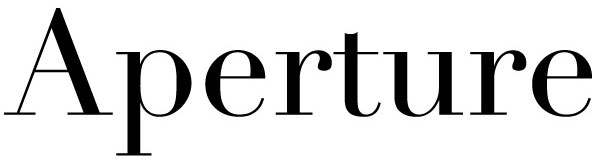 Aperture logo in black text