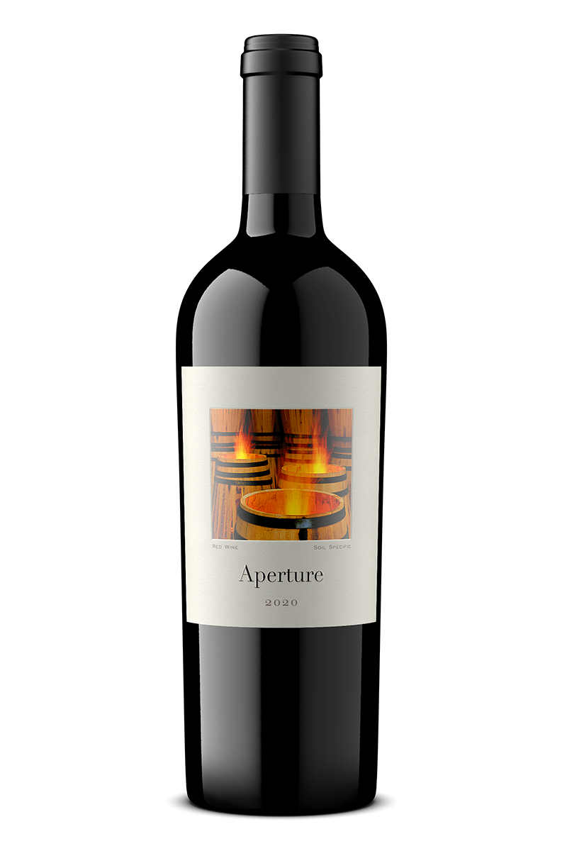OUTSHINERY-ApertureCellars-RedBlend-2020 Bottle of Aperture Cellars 2020 Red Blend